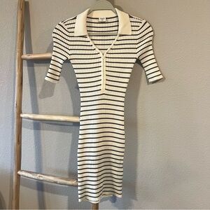 Abercrombie & Fitch Half Zip Mini Polo Dress